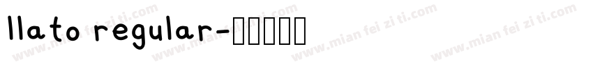 llato regular字体转换